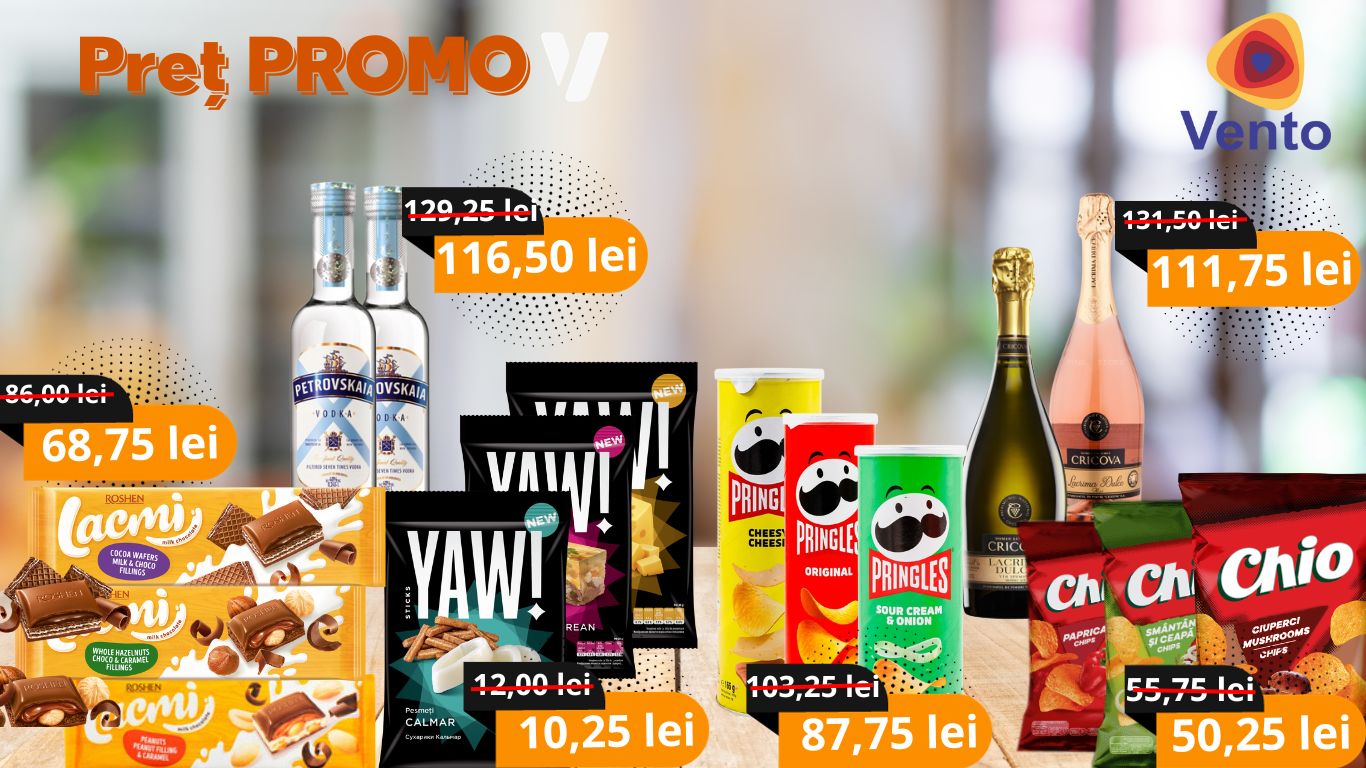 Descoper Cele Mai Bune Oferte La Produsele Tale Preferate Vento Moldova